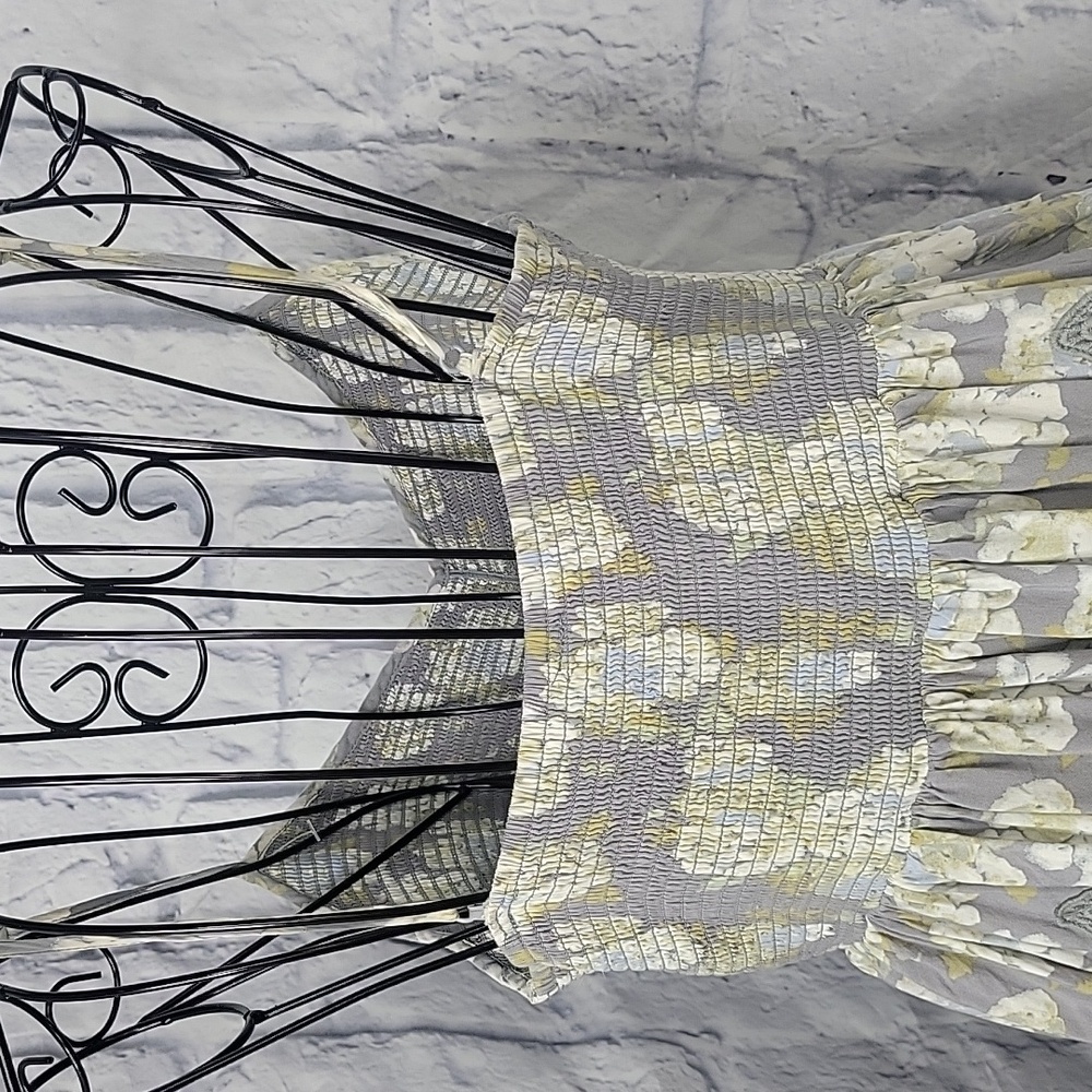 Free People Gray and Yellow Mini Dress - Picture 7 of 9